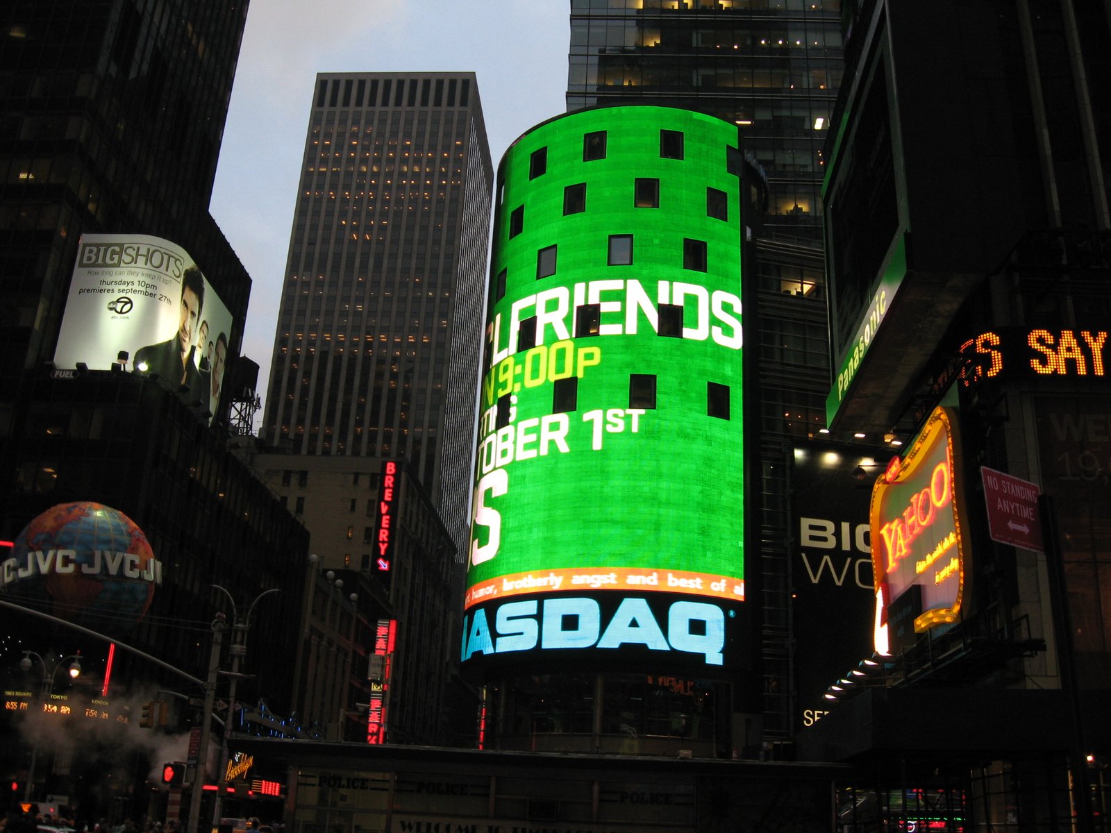 NASDAQ MarketSite Times Square — symbol of AI tech valuation
