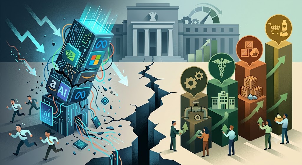 The Great Rotation: This Was the Week the AI Trade Cracked — Money Flees the Tech Giants as Bank of America Calls for Three Rate Hikes